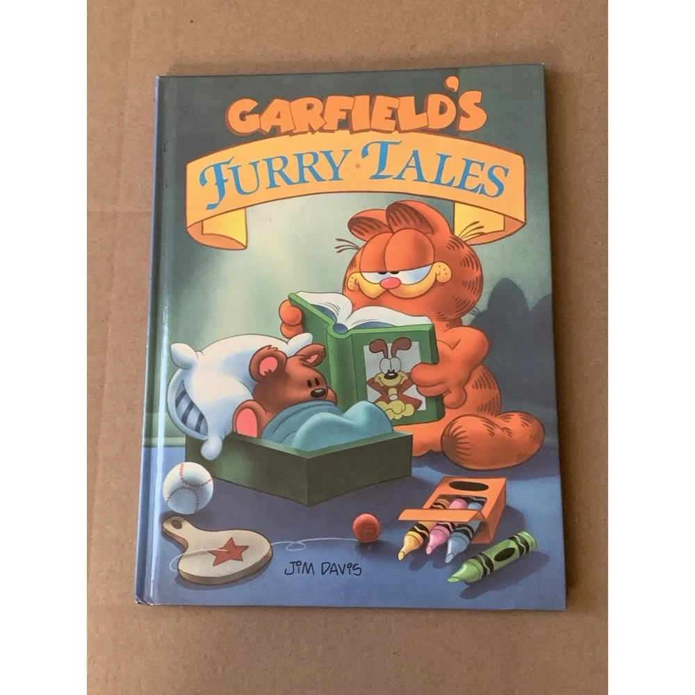 Garfield's Furry Tales Vintage Hardcover Book 1989 Jim Davis Classic Comic